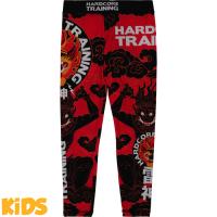 Детские компрессионные штаны Hardcore Training Raijin - Black/Red