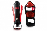 Щитки на ноги, шингарды UFC - Black/Red