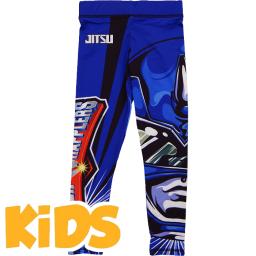 Детские Компрессионные Штаны Jitsu Power Grapplers - Blue