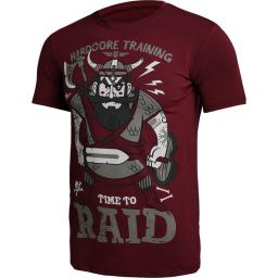 Футболка Hardcore Training Time To Raid - Burgundy