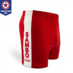 Шорты для самбо Крепыш Я Атака ВФС - Красные