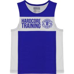 Детская боксерская майка Hardcore Training - Blue/White
