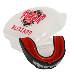 Детская боксерская капа Flamma Blizzard Monster 2.0 - Black/Red