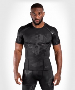Рашгард Venum Skull SS - Black/Black