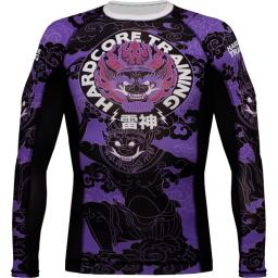 Рашгард Hardcore Training Raijin LS - Black/Purple