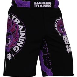 Шорты для единоборств Hardcore Training Raijin - Black/Purple