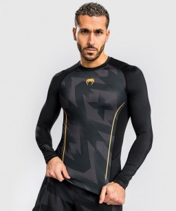 Рашгард Venum Razor LS - Black/Gold