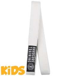 Детский пояс для кимоно Hardcore Training - White