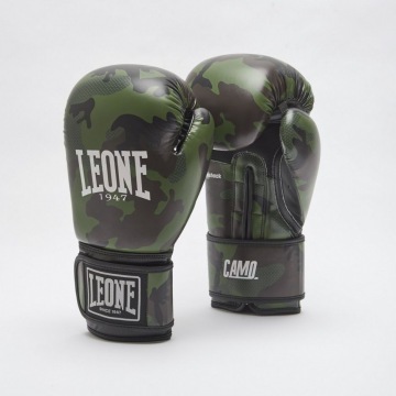 Боксерские перчатки Leone Camo GN324 - Green