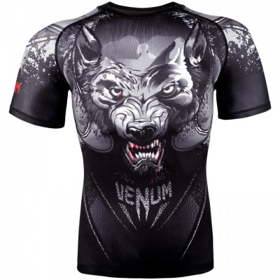 Рашгард Venum Werewolf Short Sleeves - Black/Grey
