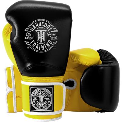 Боксерские перчатки Hardcore Training HardLea - Black/Yellow