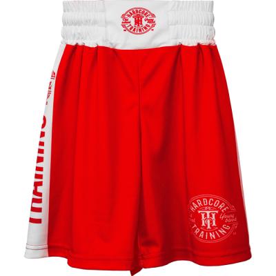 Детские боксёрские шорты Hardcore Training - Red/White