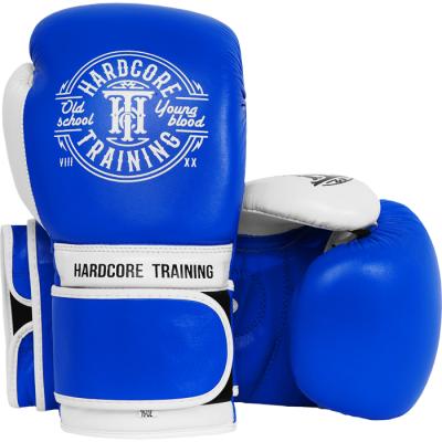 Боксерские перчатки Hardcore Training Premium - Blue/White