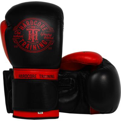 Боксерские перчатки Hardcore Training Premium - Black/Red