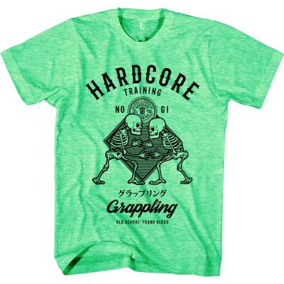 Футболка Hardcore Training No-Gi Grappling Neon - Green Melange
