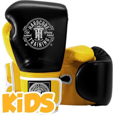 Детские боксерские перчатки Hardcore Training HardLea - Black/Yellow