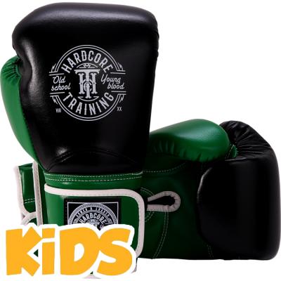 Детские боксерские перчатки Hardcore Training HardLea - Black/Green