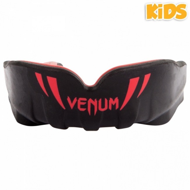 Капа боксерская детская Venum Challenger - Black/Red