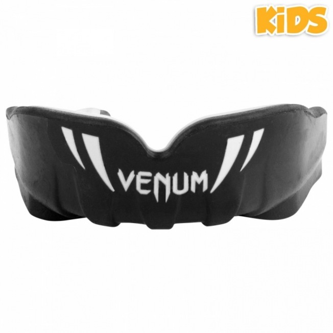 Капа боксерская детская Venum Challenger - Black/White