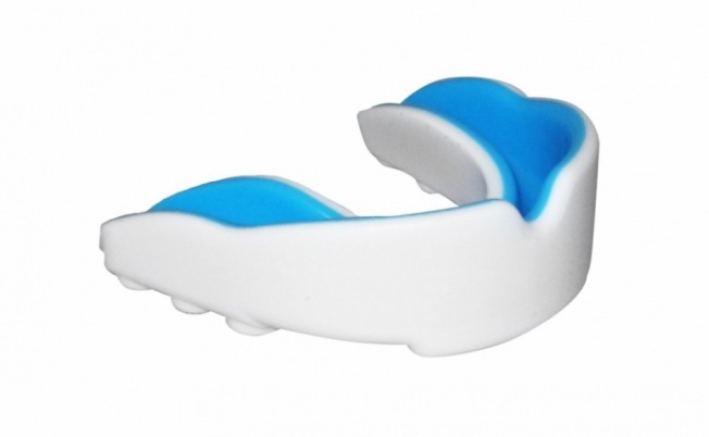 Детская боксерская капа Flamma Lucky - White/Blue | Фото 2