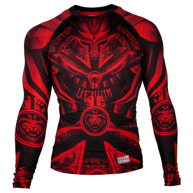 Рашгард Venum Gladiator 3.0 Long Sleeves - Black/Red