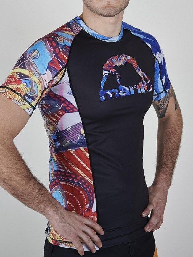 Рашгард Manto Budo Short Sleeve - Black | Фото 1