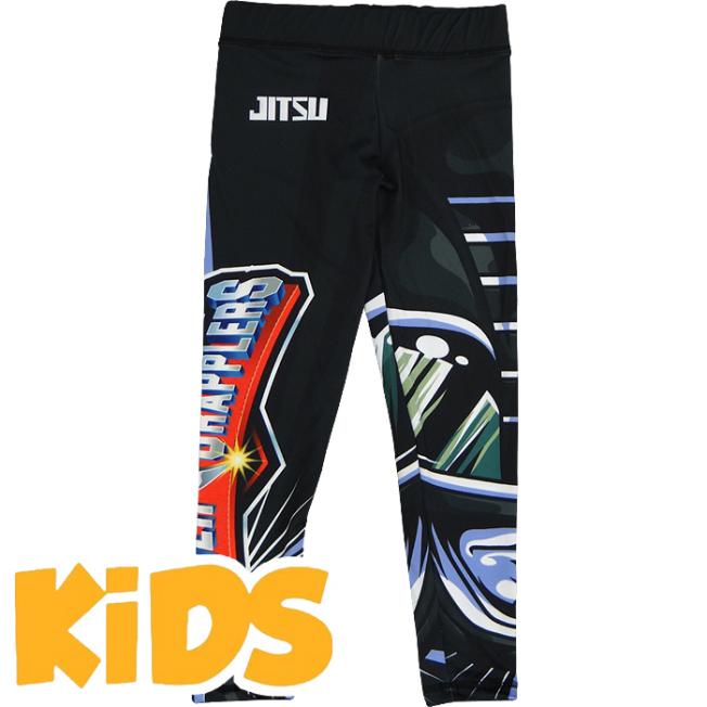 Детские Компрессионные Штаны Jitsu Power Grapplers - Black
