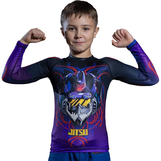Детский Рашгард Jitsu Soundwave Purple