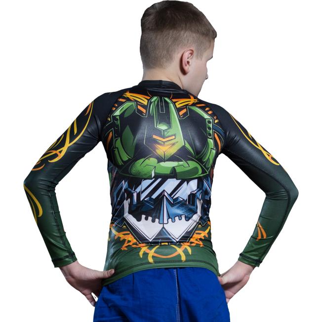 Детский Рашгард Jitsu Soundwave Olive | Фото 1