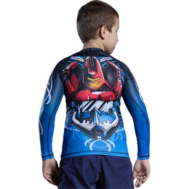 Детский Рашгард Jitsu Soundwave Blue | Фото 1