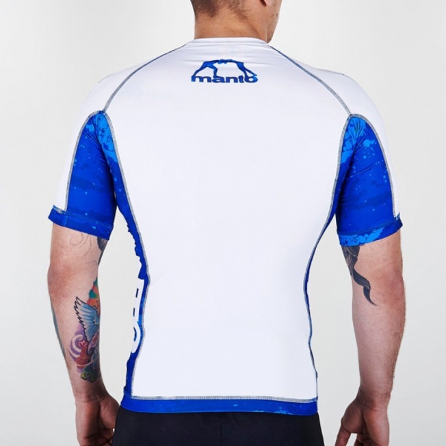 Рашгард Manto Lava Short Sleeve - White | Фото 1