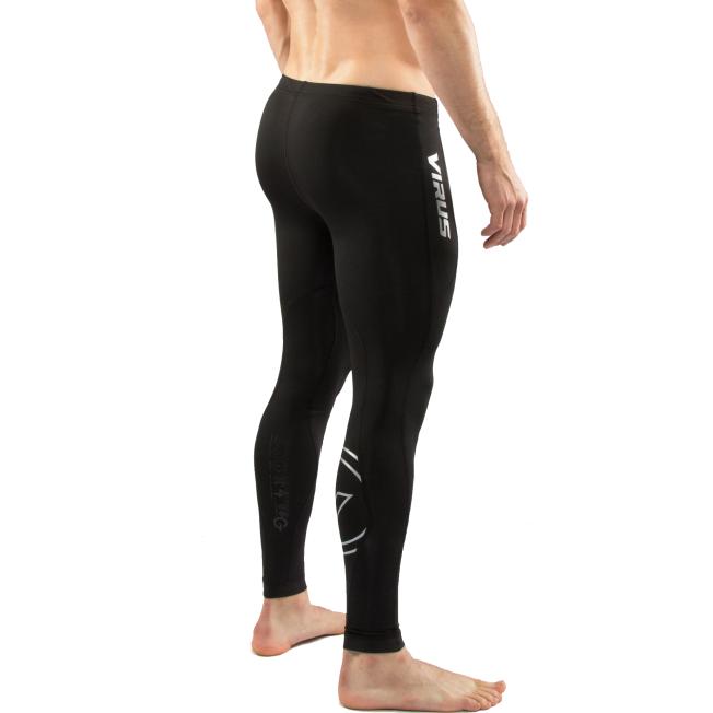 Компрессионные штаны Virus Coffee Charcoal SIO16 - Black/White | Фото 1