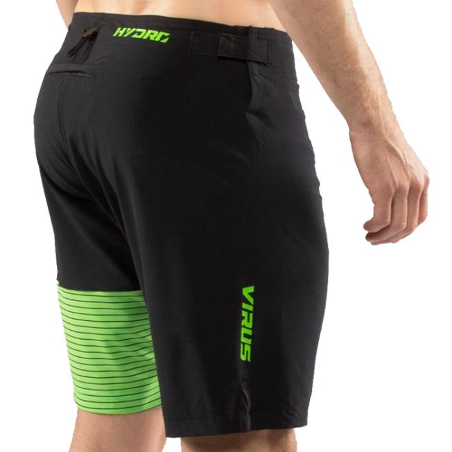 Спортивные шорты Virus Hydro - Black/Green | Фото 1