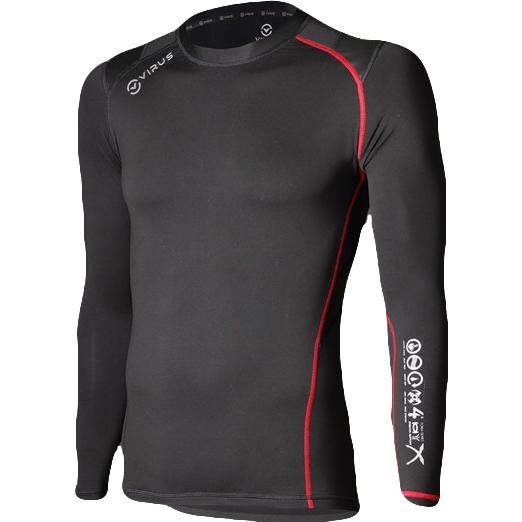 Рашгард Virus Stay Warm Crew Neck (SIO10) - Black | Фото 4