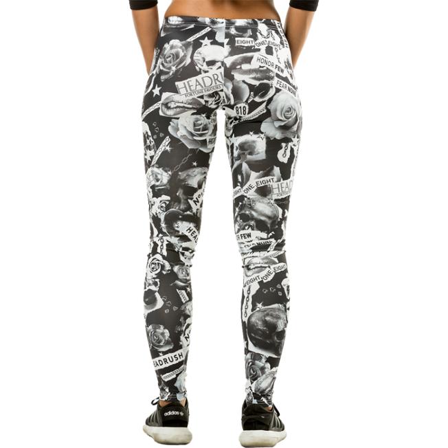 Женские компрессионные штаны Headrush Livia - Black/White | Фото 1