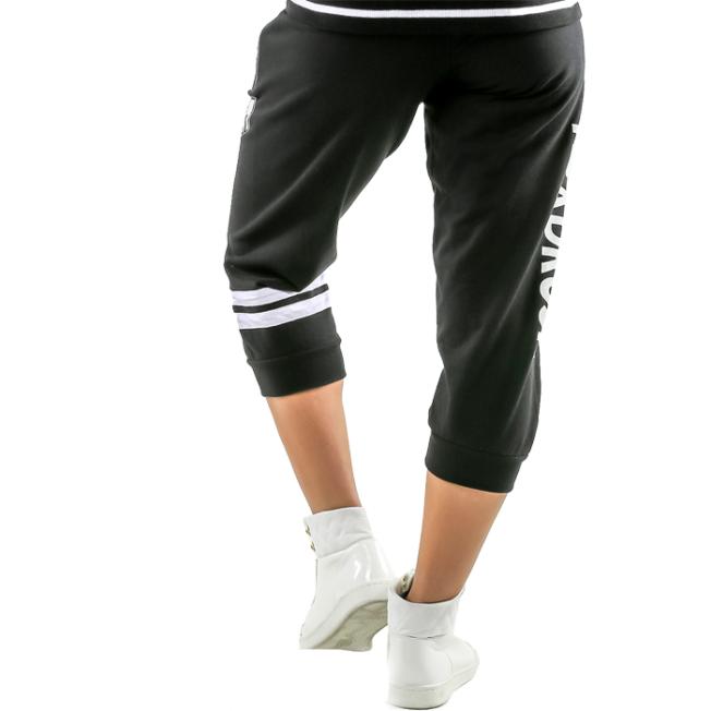 Женские спортивные капри Headrush Double Stripes - Black | Фото 1