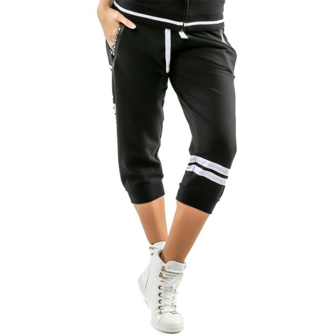 Женские спортивные капри Headrush Double Stripes - Black | Фото 2