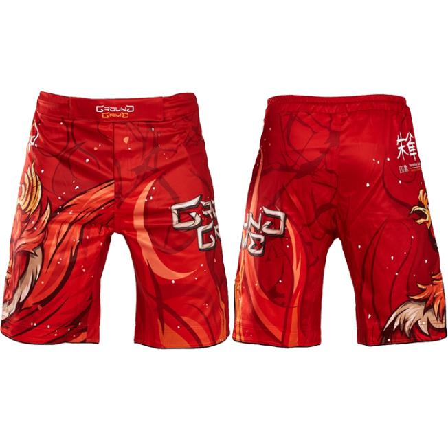 Шорты ММА Ground Game Vermilion Bird | Фото 1
