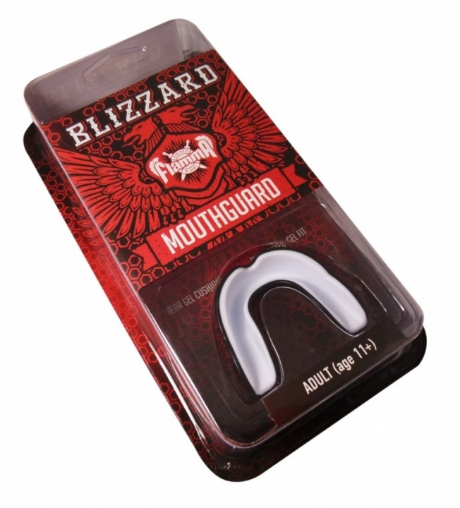 Капа боксерская Flamma Blizzard - Black/White | Фото 1