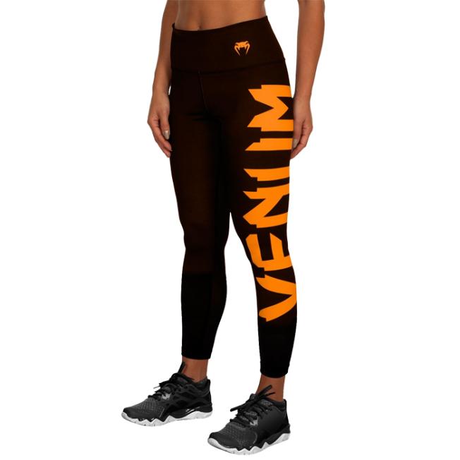 Женские компрессионные штаны Venum Giant - Black/Orange