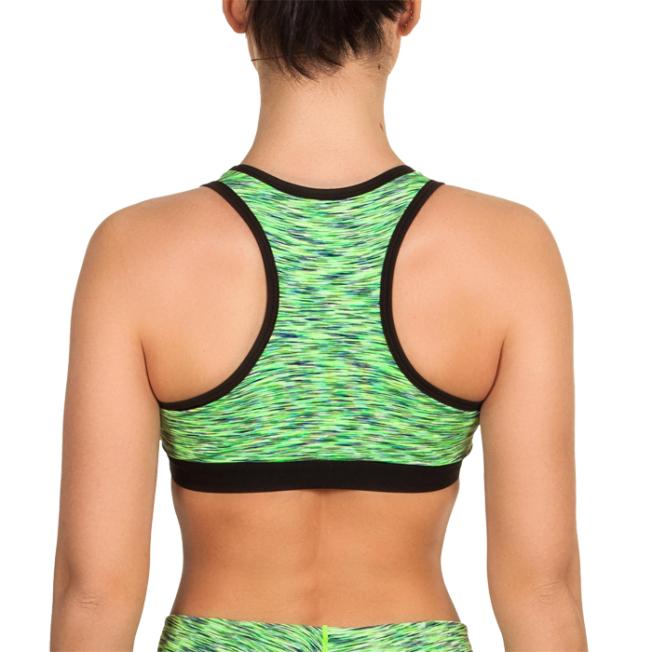 Женский тренировочный топик Venum Heather - Green | Фото 1