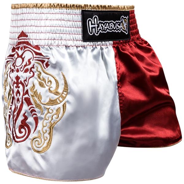 Шорты муай тай Hayabusa Elephant - Red/White | Фото 1