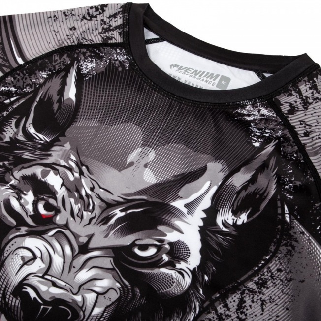 Рашгард Venum Werewolf Short Sleeves - Black/Grey | Фото 1