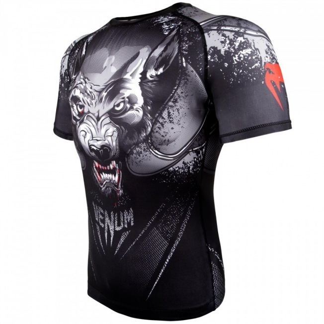 Рашгард Venum Werewolf Short Sleeves - Black/Grey | Фото 3