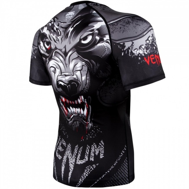 Рашгард Venum Werewolf Short Sleeves - Black/Grey | Фото 4