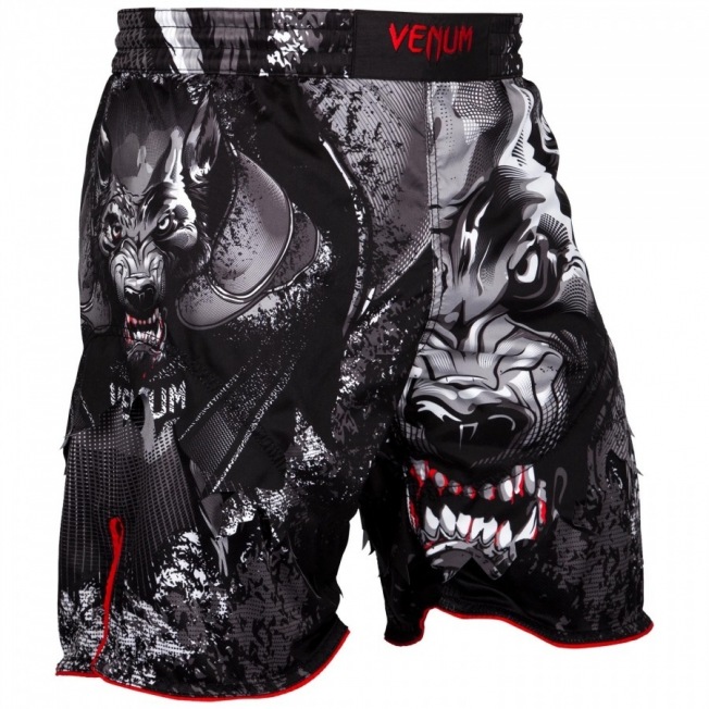 Шорты ММА Venum Werewolf - Black/Grey | Фото 1