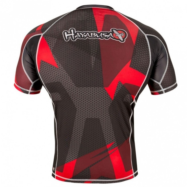Рашгард Hayabusa Metaru 47 Silver Shortsleeve - Black/Red | Фото 2
