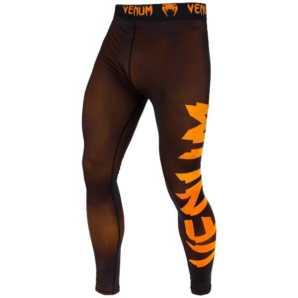 Компрессионные штаны Venum Giant - Black/Neo Orange