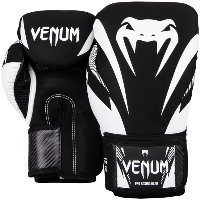 Боксерские перчатки Venum Impact - Black/White