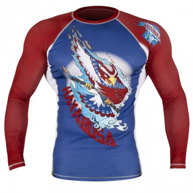Рашгард Hayabusa Ninja Falcon Longsleeve - Blue/Red | Фото 1